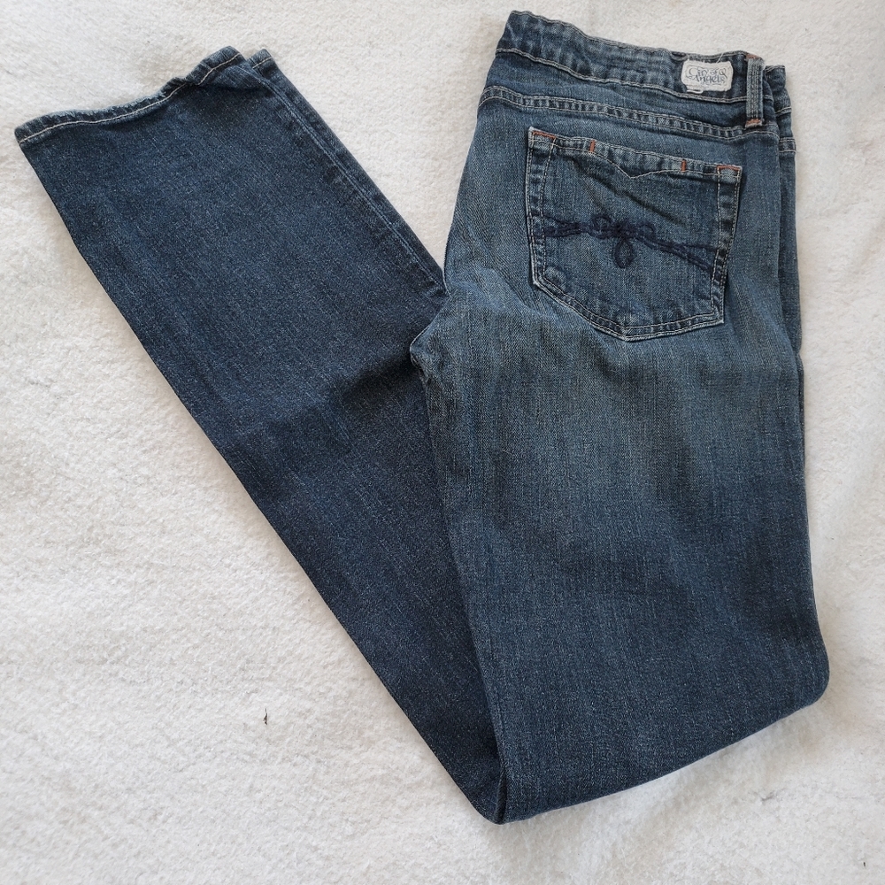 City of Angels Avalon Distressed Boot Cut Jeans, Sz 32